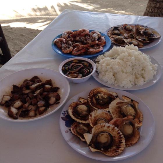 Our sumptuous lunch at Bantayan Island. Simple but hearty.