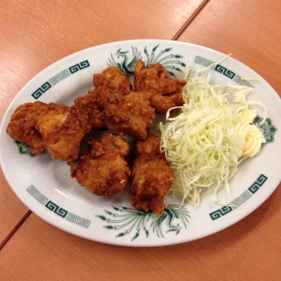 The best chicken karaage I've had was on our first meal in Tokyo. Crispy outside, and juicy inside. It was fragrant and very savory.