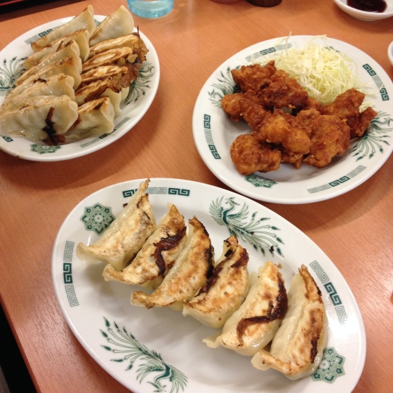 Likewise, the best gyoza I've ever tried: the edges were toasted and almost crispy. The meat inside the dumpling were moist enough but was not mushy. It also tasted very, very good. It had the right balance of herbs and meat.
