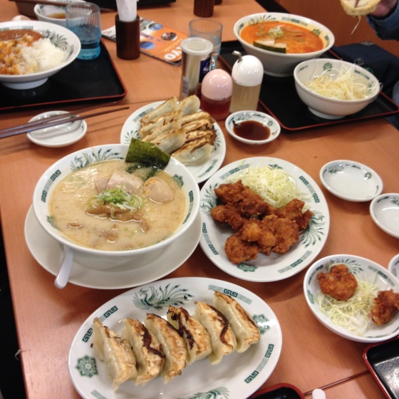 This photo will attest how much we pigged out on our first meal in Tokyo hahaha!